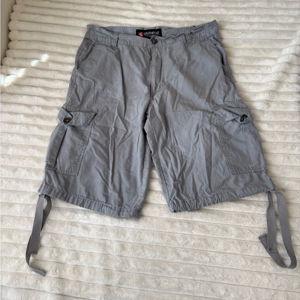 South Pole grey cargo shorts size 34